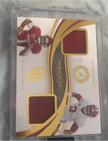 2020 Panini Immaculate Collection #7 Jalen Hurts — front