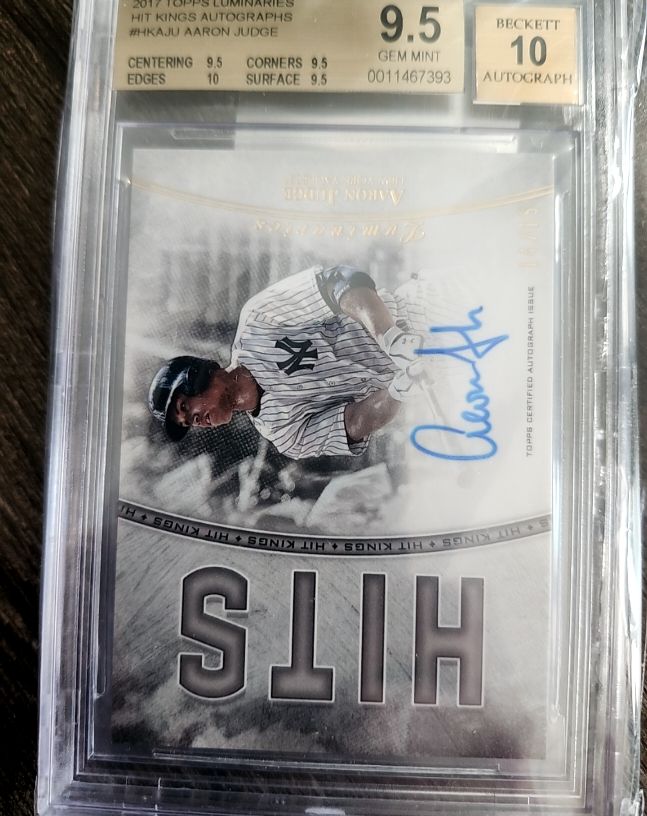 2017 Topps Luminaries Hit Kings Autographs #HKAJU Aaron Judge — front