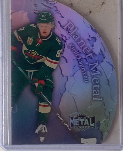 2021-22 Skybox Metal Universe #PM-8 Kirill Kaprizov Planet Metal — front