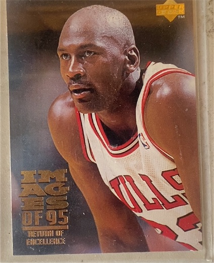 1995-96 Upper Deck #335 Michael Jordan Images of 95 Return of Excellence — front