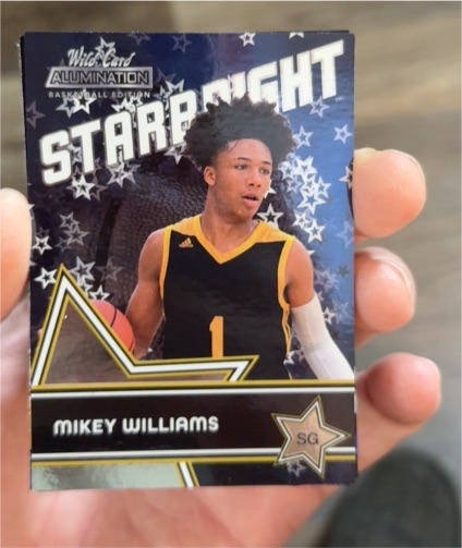 2021 Wild Card Alumination Starbright #SB-19 Mikey Williams — front