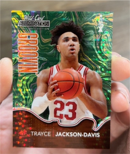 2021-22 Wild Card Alumination Groovin #GG-44 Trayce Jackson-Davis — front