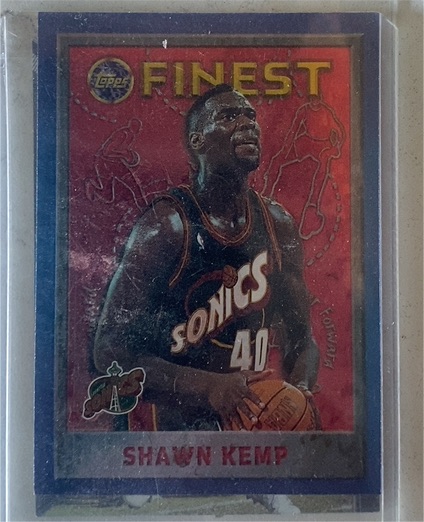 1995-96 Topps Finest #159 Shawn Kemp — front
