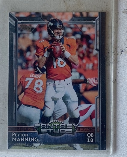 2015 Topps #317 Peyton Manning Fantasy Studs Denver Broncos — front