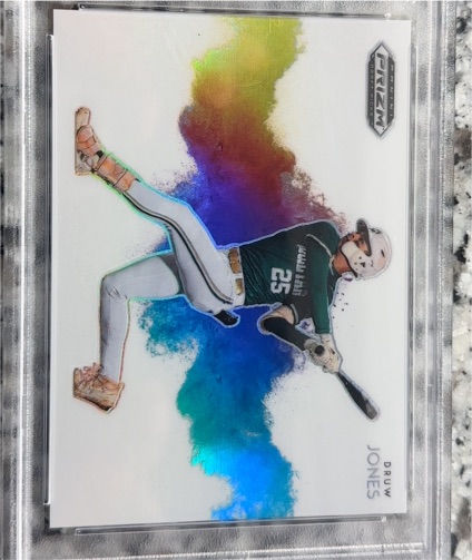 2022 Panini Prizm Draft Picks #CB4 Druw Jones Color Blast — front