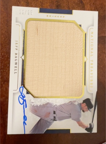 2024 Panini National Treasures Legendary Jumbo Lumber #LJS-JB Jeff Bagwell — front