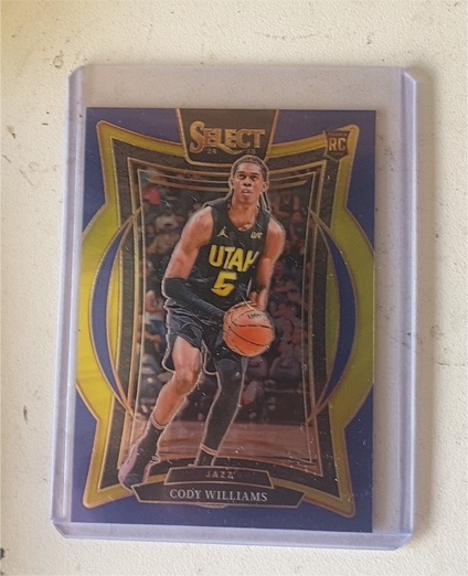 2024-25 Panini Select #71 Cody Williams RC Concourse Utah Jazz — front