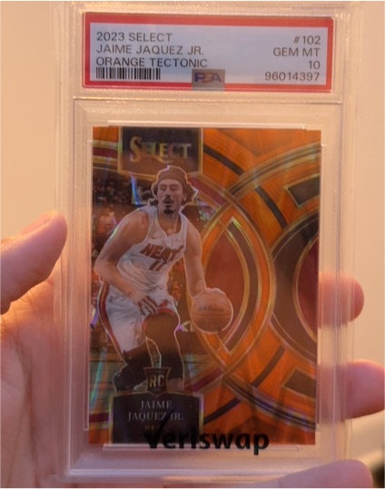 2023 Panini Select #102 Jaime Jaquez Jr. Orange Tectonic — front