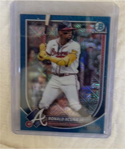 2025 Bowman Chrome #21 Ronald Acuna Jr. — front