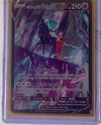 2022 Pokémon Astral Radiance TG17 Shadow Rider Calyrex V — front