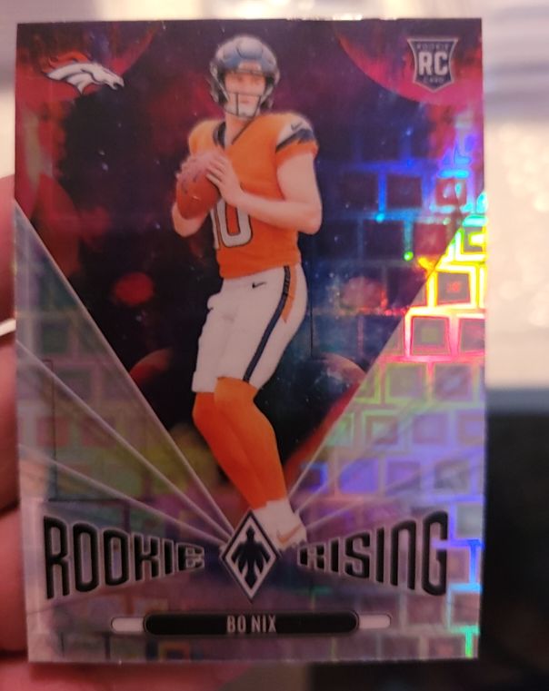 2024 Panini Phoenix #RR-BNX Bo Nix Rookie Rising — front