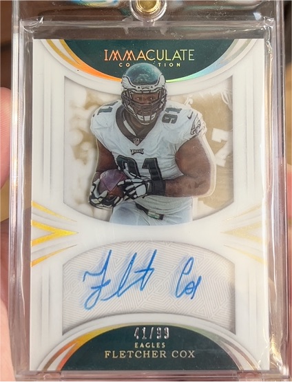 2018 Panini Immaculate Collection #41 Fletcher Cox — front