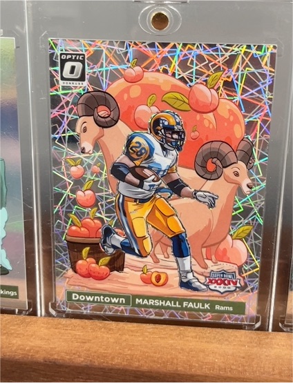 2023 Panini Donruss Optic Super Bowl Downtown #SBD-MF Marshall Faulk — front