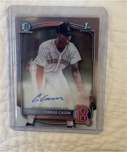2025 Bowman Chrome #CPA-CCN Conrad Cason — front