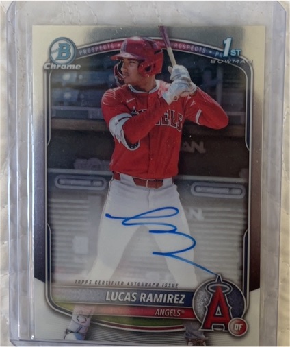 2025 Bowman Chrome 1st Lucas Ramirez Auto #CPA-LR — front