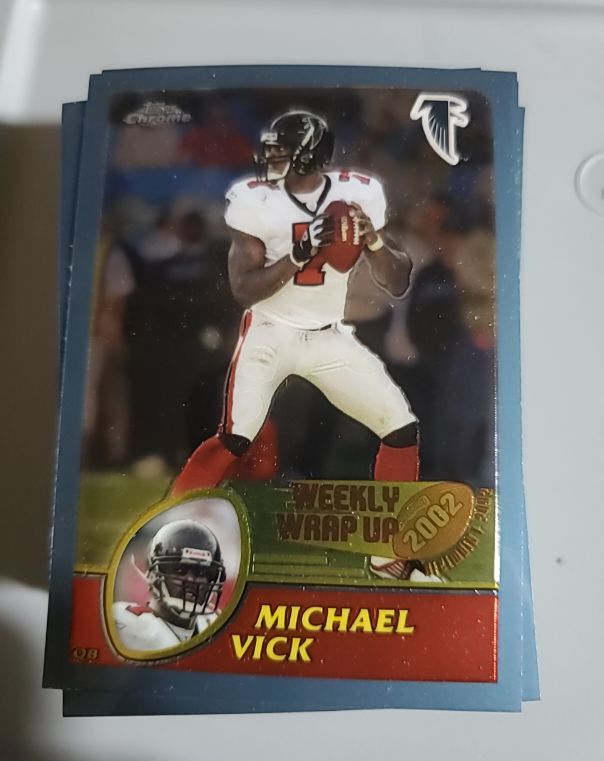 2002 Topps Chrome #158 Michael Vick — front