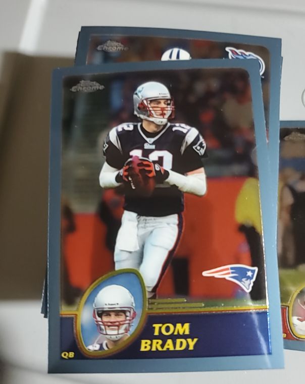 2003 Topps Chrome #124 Tom Brady — front