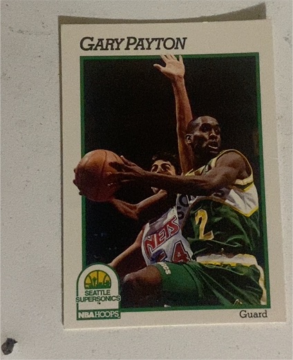 1991-92 Hoops #202 Gary Payton — front