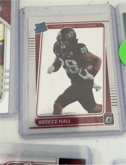 2022 Panini Chronicles Donruss Optic #19 Breece Hall Rated Rookie — front
