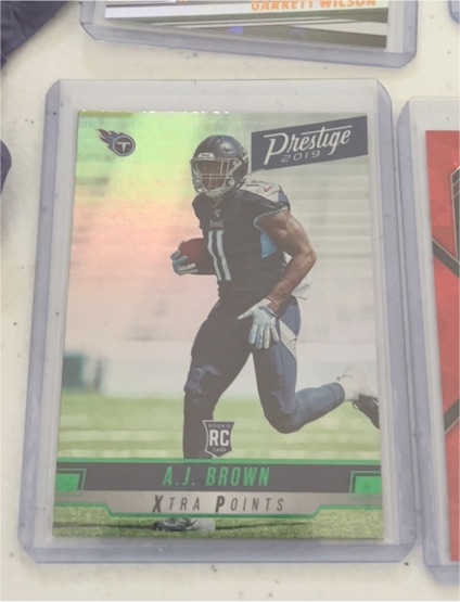 2019 Panini Prestige #253 A.J. Brown Xtra Points Green — front