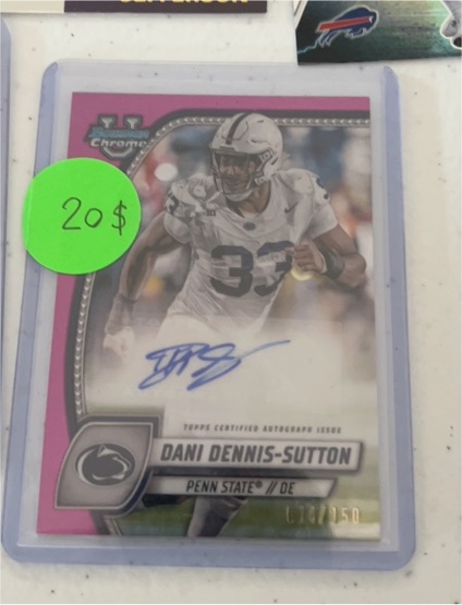 2024 Bowman Chrome University #PA-DDS Dani Dennis-Sutton — front