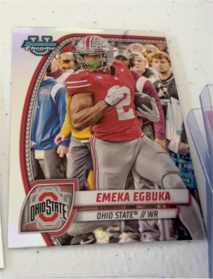 2024 Bowman Chrome University #70 Emeka Egbuka — front