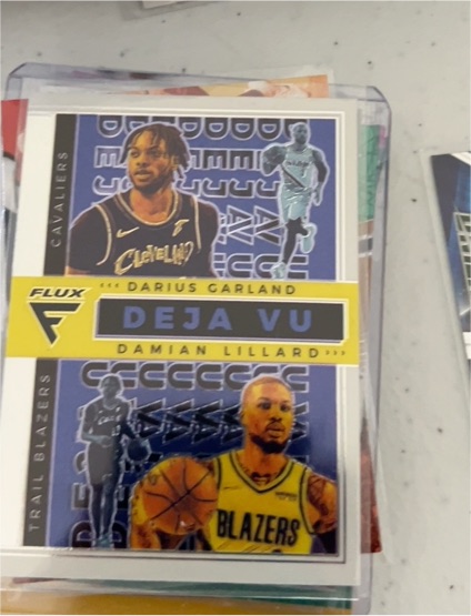 2020-21 Panini Flux Deja Vu #15 Darius Garland Damian Lillard — front