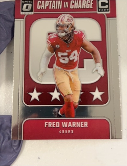 2024 Panini Donruss Optic #10 Fred Warner Captain In Charge — front