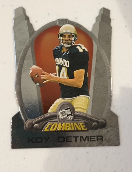 1997 Press Pass Combine #19 Koy Detmer — front