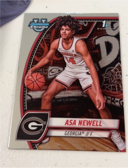 2024 Bowman Chrome University #8 Asa Newell — front