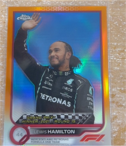 2022 Topps Chrome Formula 1 #165 Lewis Hamilton — front