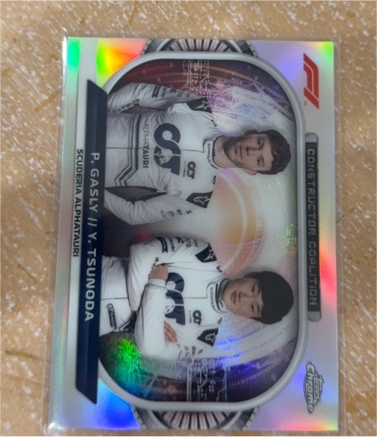 2022 Topps Chrome Formula 1 #CC-AT Pierre Gasly Yuki Tsunoda — front