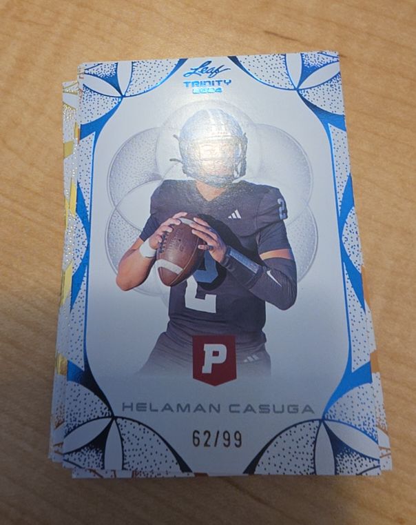 2024 Leaf Trinity Pristine #62 Helaman Casuga — front