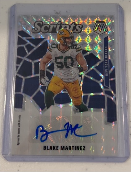 2020 Panini Mosaic Scripts Blake Martinez — front