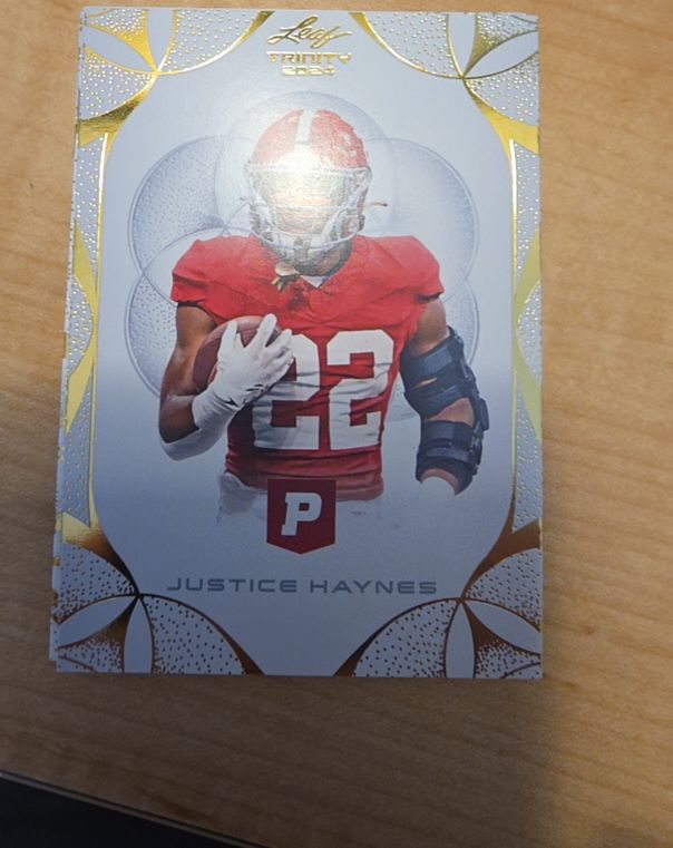 2024 Leaf Trinity Pristine Justice Haynes — front