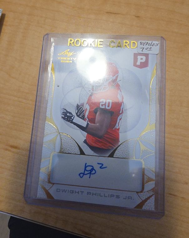 2024 Leaf Trinity Pristine Autograph #BA-DP2 Dwight Phillips Jr. — front