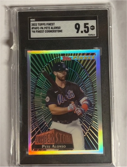2022 Topps Finest #94FC-PA Pete Alonso — front