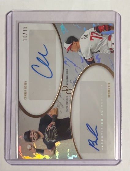2025 Topps Dynamic Duals #11F Connor Norby/Brooks Lee — front