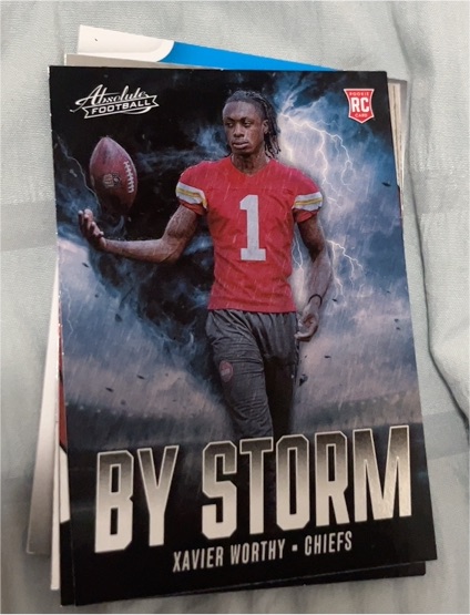2024 Panini Absolute By Storm #BS-XWY Xavier Worthy — front