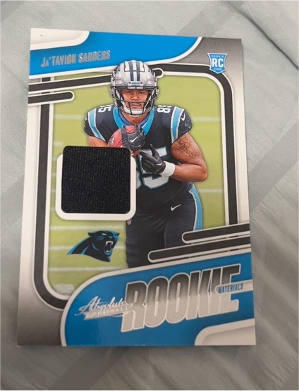 2024 Panini Absolute Rookie Materials #ARM-JSS Ja'Tavion Sanders — front