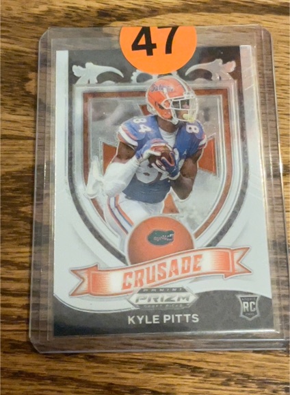 2021 Panini Prizm Draft Picks #167 Kyle Pitts Crusade Rookie — front