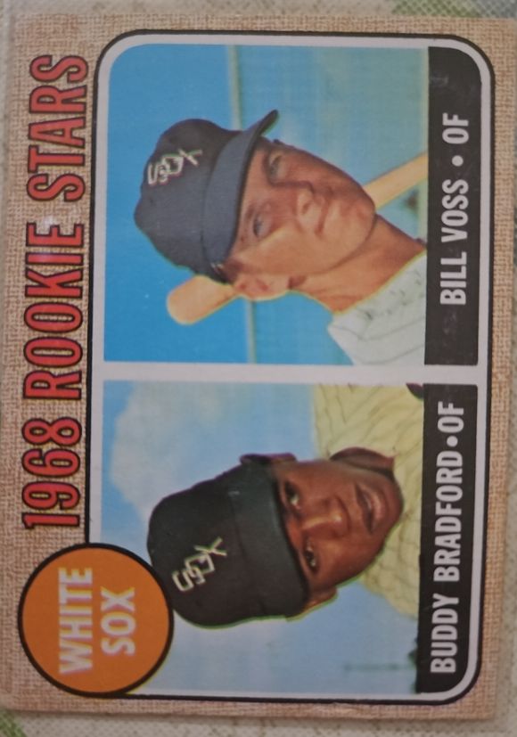 1968 Topps #142 White Sox 1968 Rookie Stars (Buddy Bradford / Bill Voss) — front