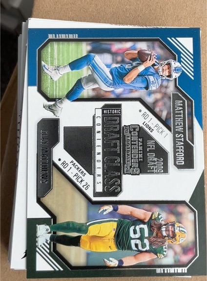 2024 Panini Contenders #24 Matthew Stafford / Clay Matthews Draft Class — front
