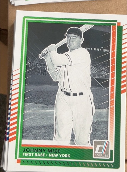 2025 Donruss #72 Johnny Mize — front
