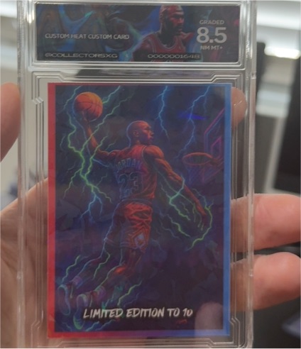 2023 Custom Heat Michael Jordan Limited Edition #10 — front