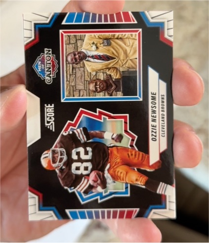 2025 Panini Score Football #9 Ozzie Newsome Men Of Canton — front