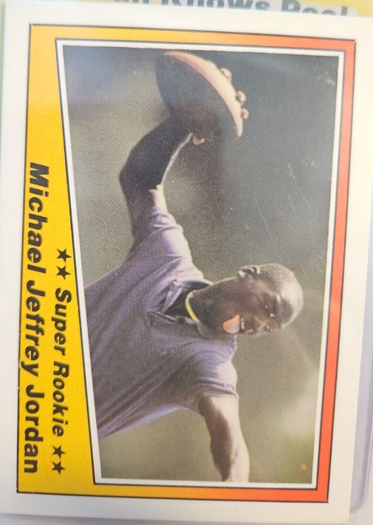 1993 Aamer Michael Jeffrey Jordan Super Rookie Football Card — front