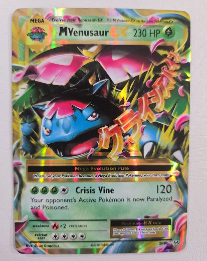 2016 Pokémon XY Evolutions #2 Mega Venusaur EX — front