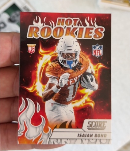 2025 Panini Score #13 Isaiah Bond Hot Rookies — front