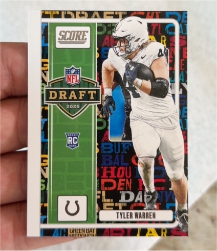 2025 Panini Score NFL Draft #12 Tyler Warren — front